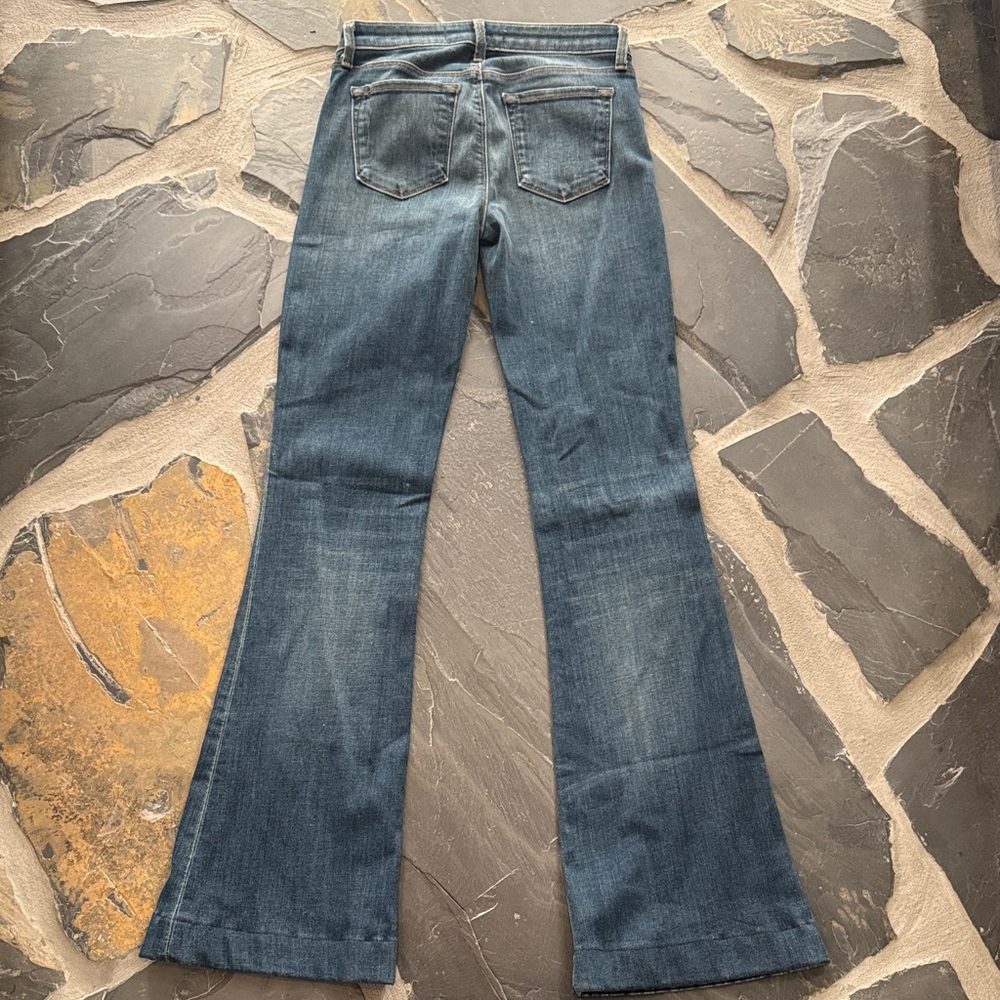 Women's Blue Flared love story Jeans - Picture 6 of 9